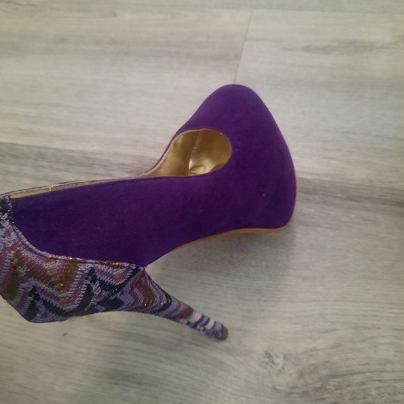 Purple Suede Heels - Picture 4 of 8